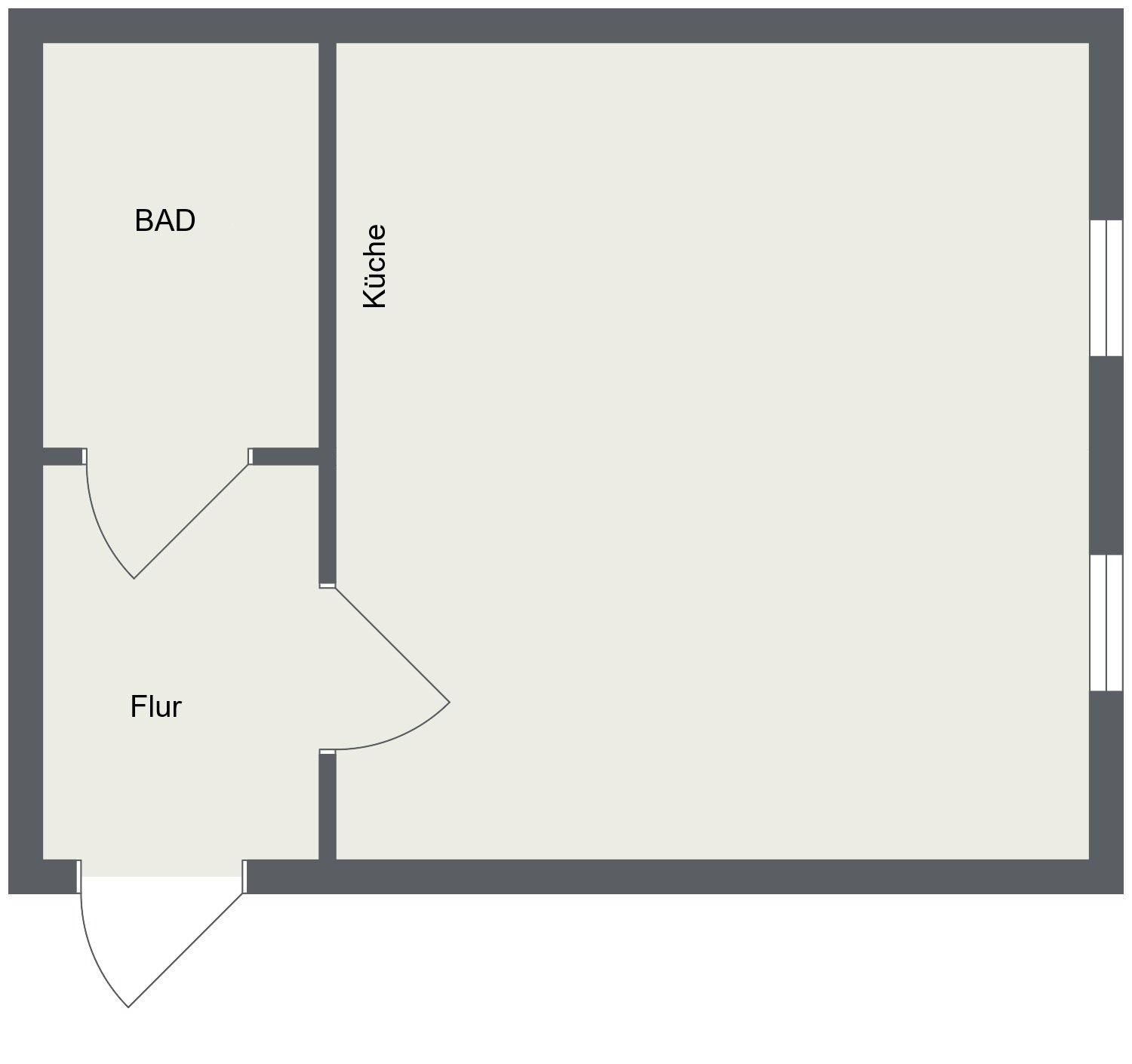 Property photograph – One-room flat in central Aken, image 6